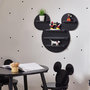 Voir la diapositive 2 : DISNEY Etagère Murale Mickey Noir