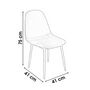 Voir la diapositive 2 : DIVERS Lot de 4 Chaises de table design velours Inoui