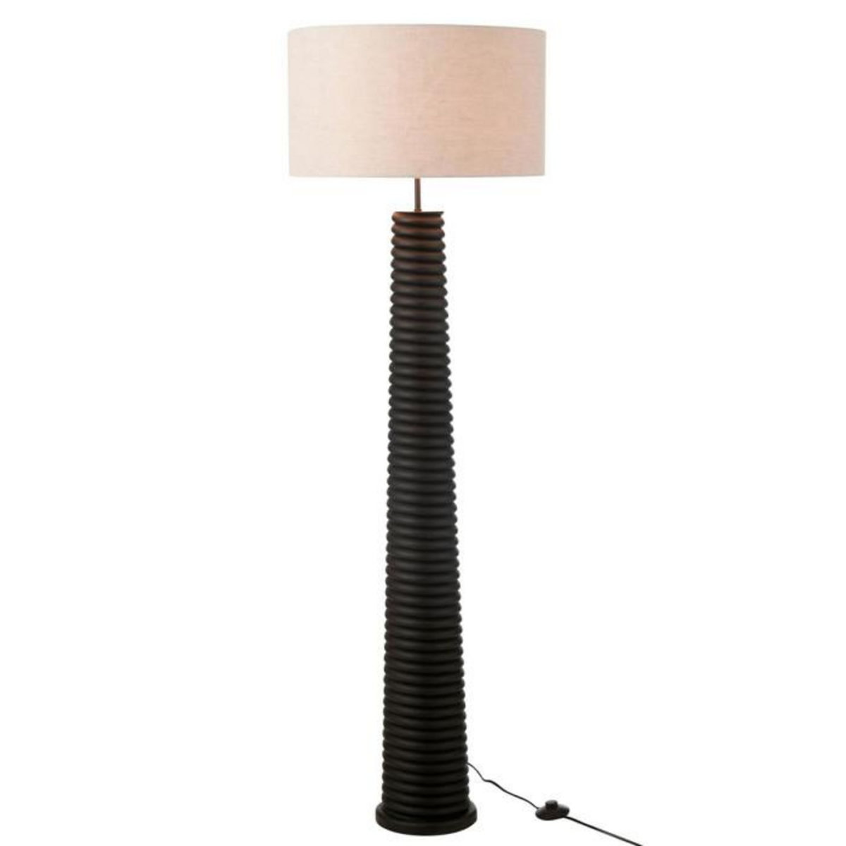 Paris Prix Lampadaire Filetage en Bois  Ailanthus  160cm Noir