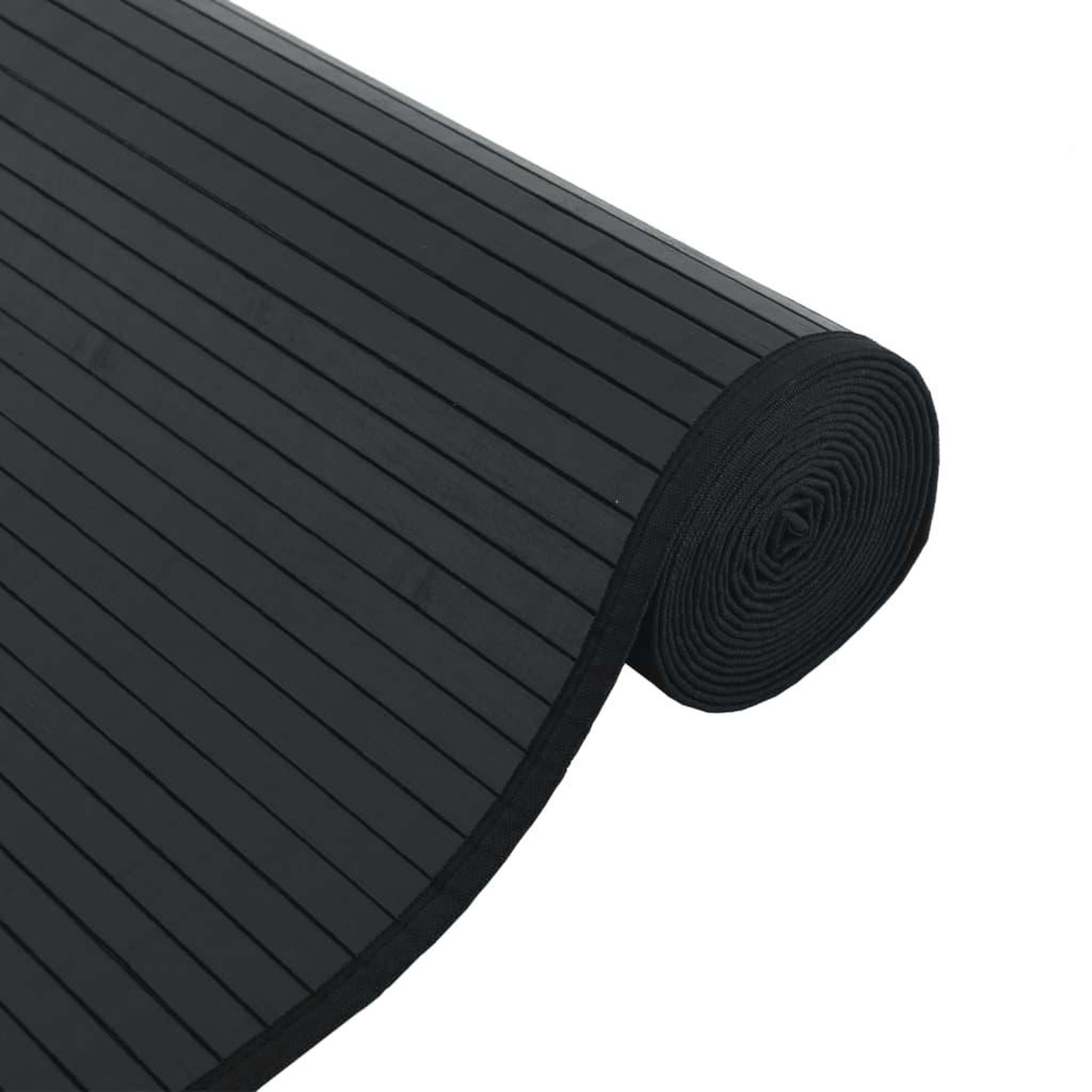 Voir la diapositive 4 : VIDAXL Tapis rectangulaire noir 70x500 cm bambou
