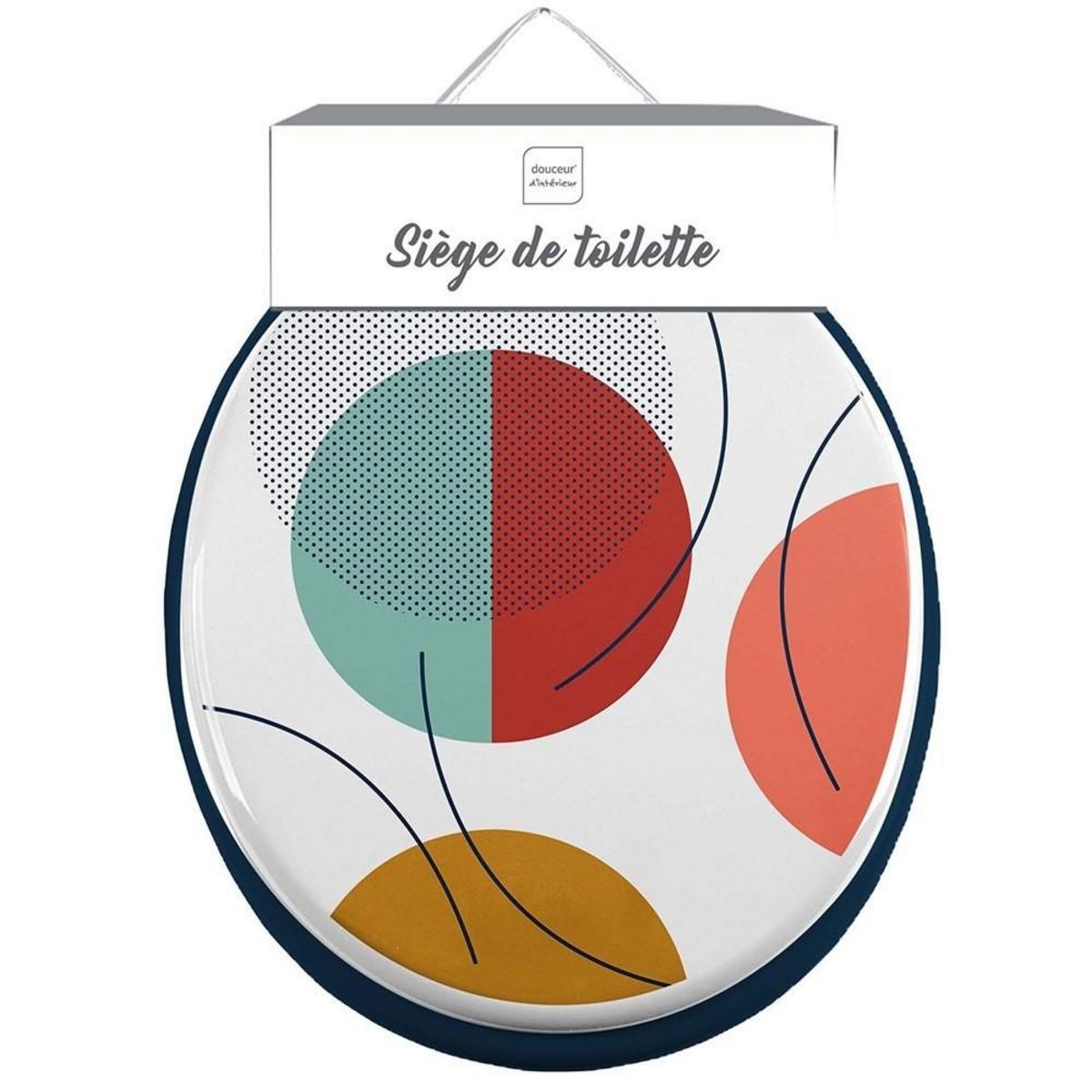 Douceur d'Intérieur Abattant WC MDF Color Pop bleu