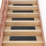 VIDAXL Tapis d'escalier autocollants rectangulaire 15 pcs 76x20 cm