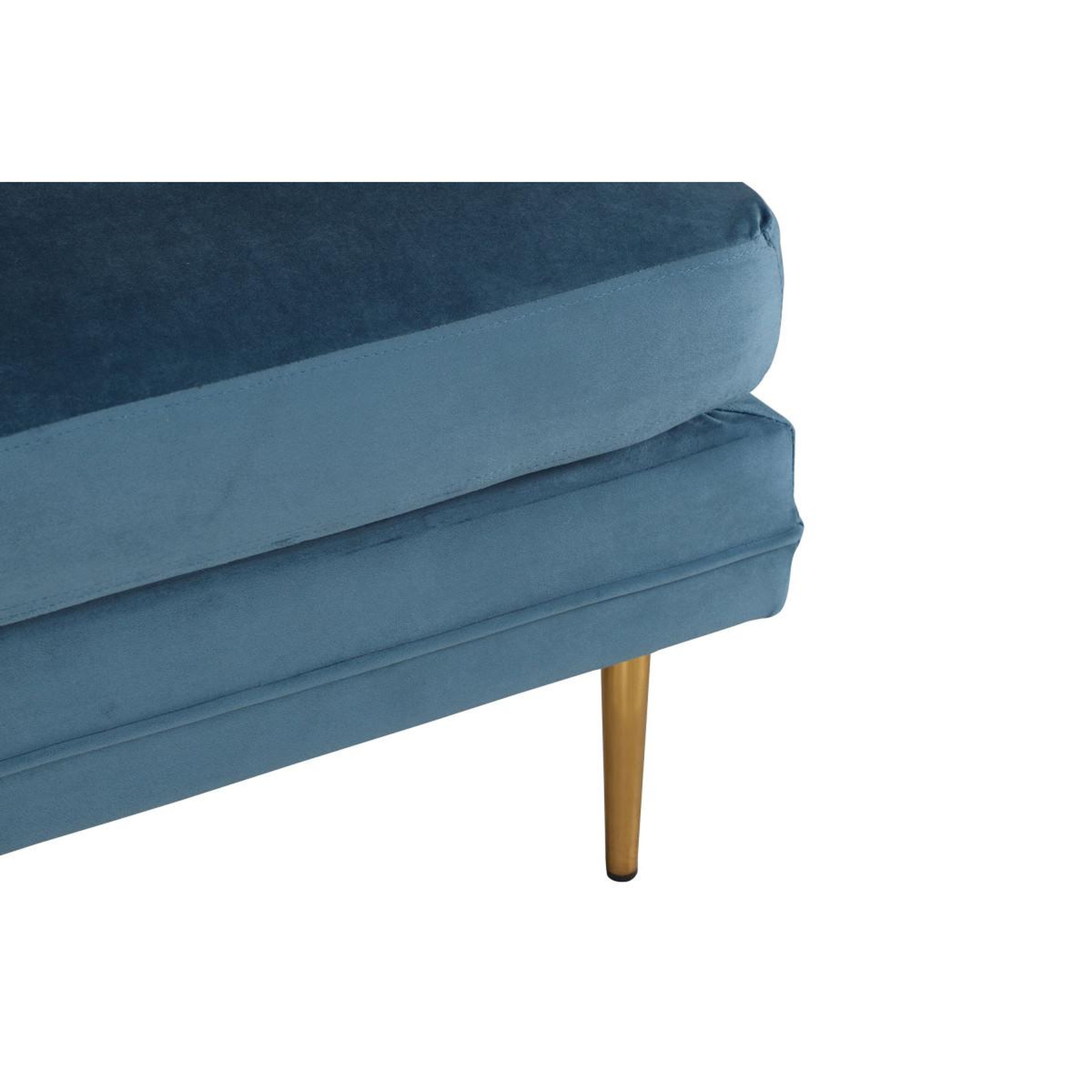 Voir la diapositive 4 : Paris Prix Pouf design en velours  boom  90cm bleu