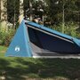 Voir la diapositive 1 : VIDAXL Tente de camping tunnel 1 personne bleu imperméable