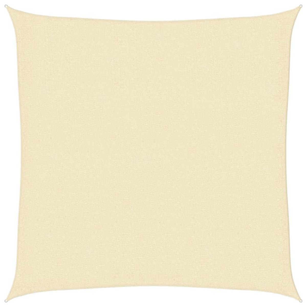 VIDAXL Voile d'ombrage 160 g/m^2 Creme 3x3 m PEHD