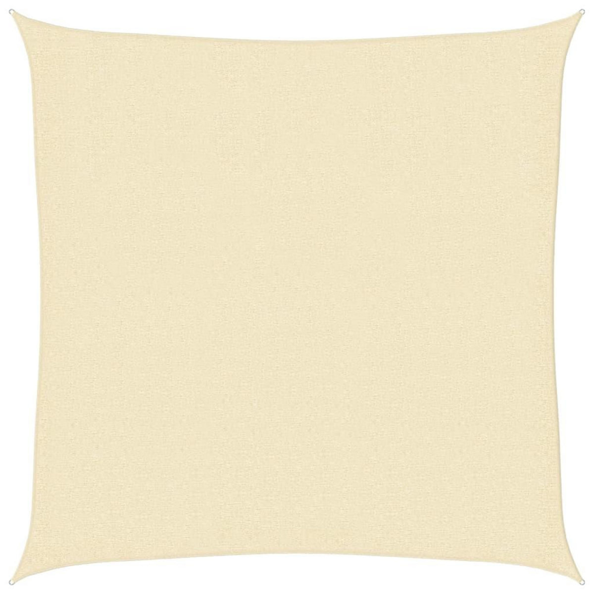 VIDAXL Voile d'ombrage 160 g/m^2 Creme 3x3 m PEHD