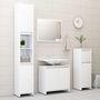 Voir la diapositive 4 : VIDAXL Armoire de salle de bain Blanc 30x30x95 cm Bois d'ingenierie