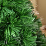 Voir la diapositive 4 : HOMCOM Sapin de Noël artificiel lumineux fibre optique multicolore + support pied Ø 48 x 90H cm 90 branches vert