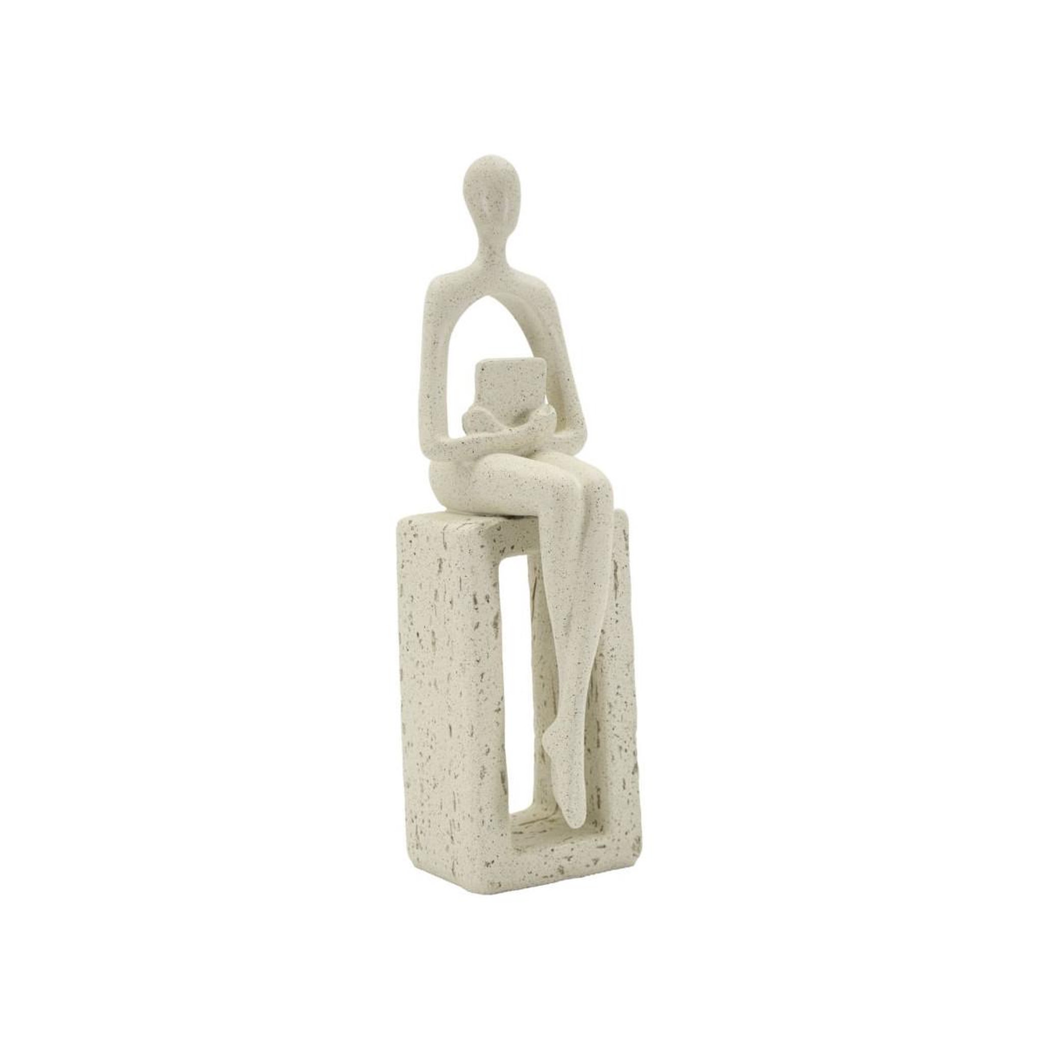 Paris Prix Statuette déco seule  stons  24cm crème