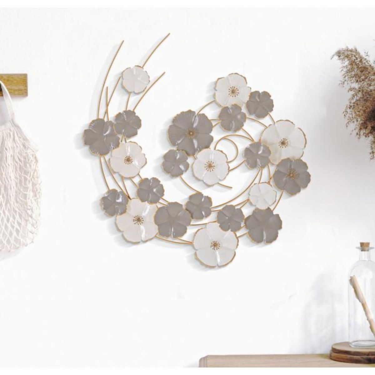 Paris Prix Décoration Murale en Métal  Lotly  67cm Multicolore