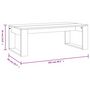 Voir la diapositive 6 : VIDAXL Table basse noir 102x50x35 cm bois d'ingenierie