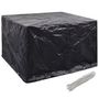 Voir la diapositive 2 : VIDAXL Housses de salon de jardin 2 pcs 8 œillets 135x135x90 cm