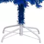 VIDAXL Arbre de Noël artificiel pre-eclaire et boules bleu 210 cm PVC
