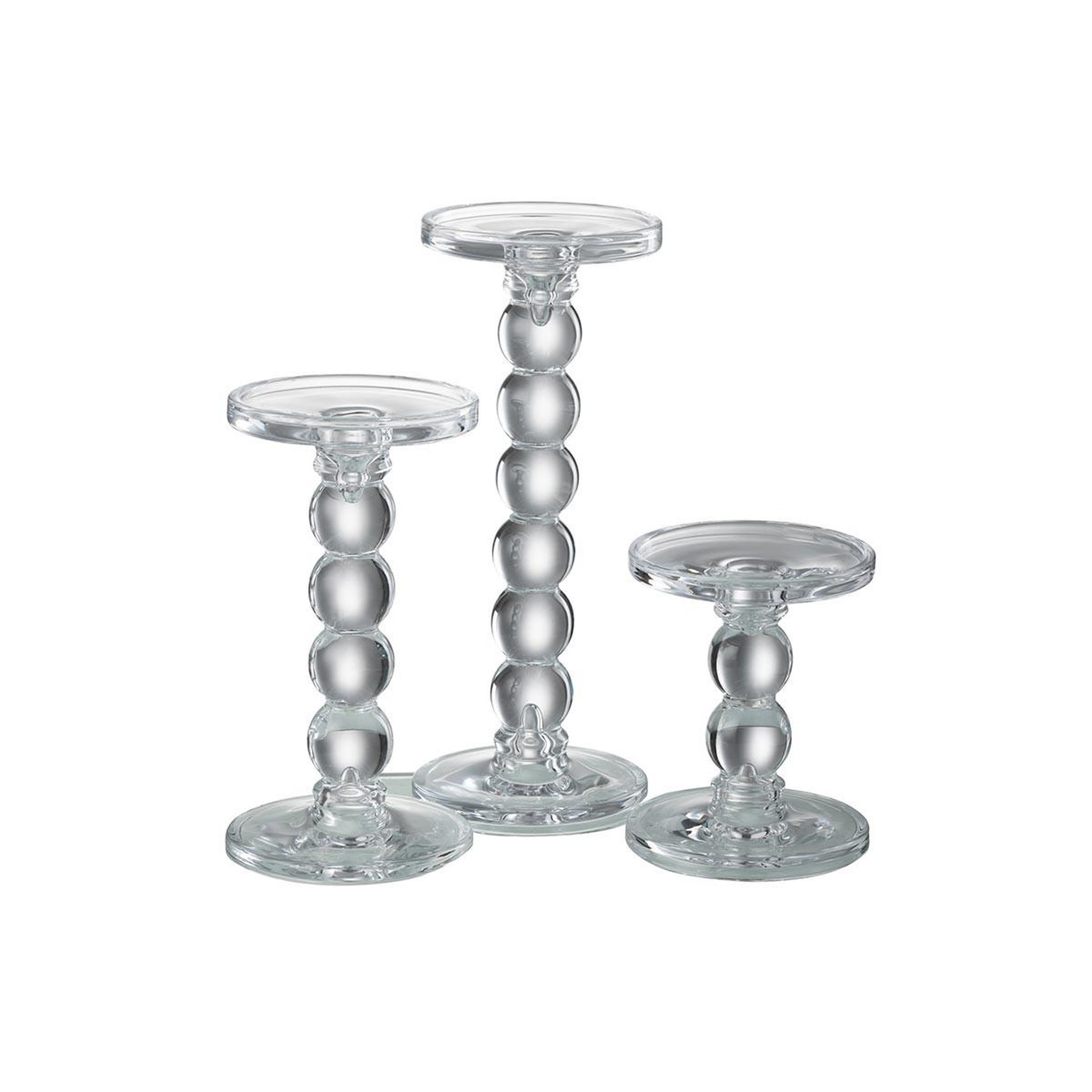 Voir la diapositive 4 : J-LINE Chandelier Design en Verre  Gouttes  26cm Transparent