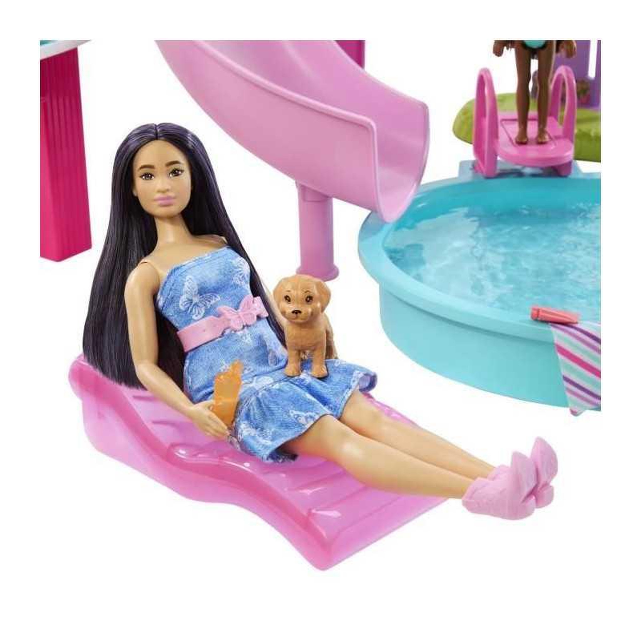 Voir la diapositive 5 : BARBIE Barbie - Coffret Piscine de Reve - Toboggan et jacuzzi - Plus de 20 accessoires - Barbie - JFP01
