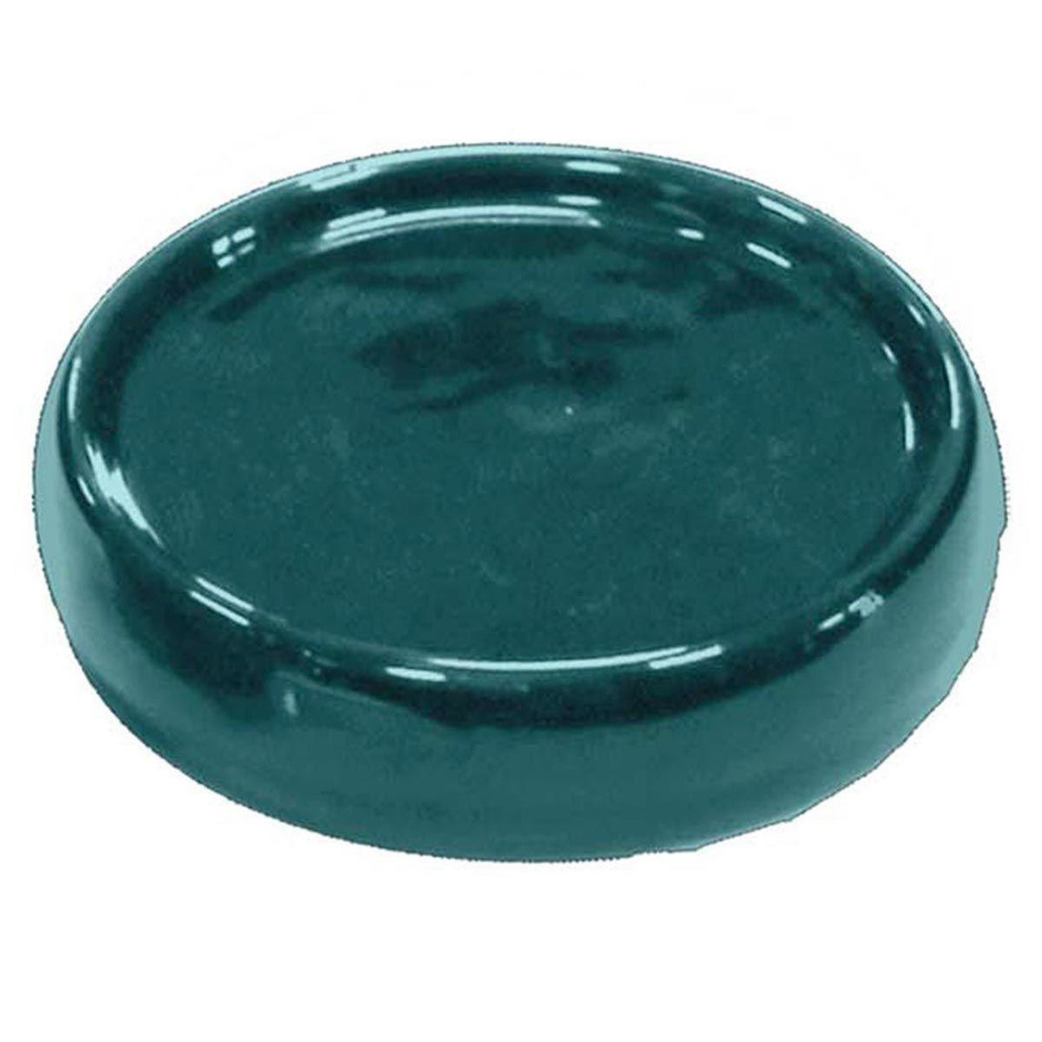 Douceur d'Intérieur Porte savon en céramique  bullea  10cm bleu émeraude