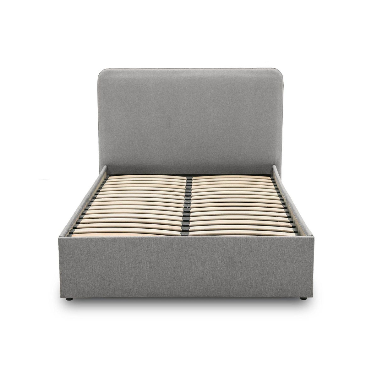 BEST MOBILIER Goyave - lit coffre - 160x200 - en tissu - sommier inclus