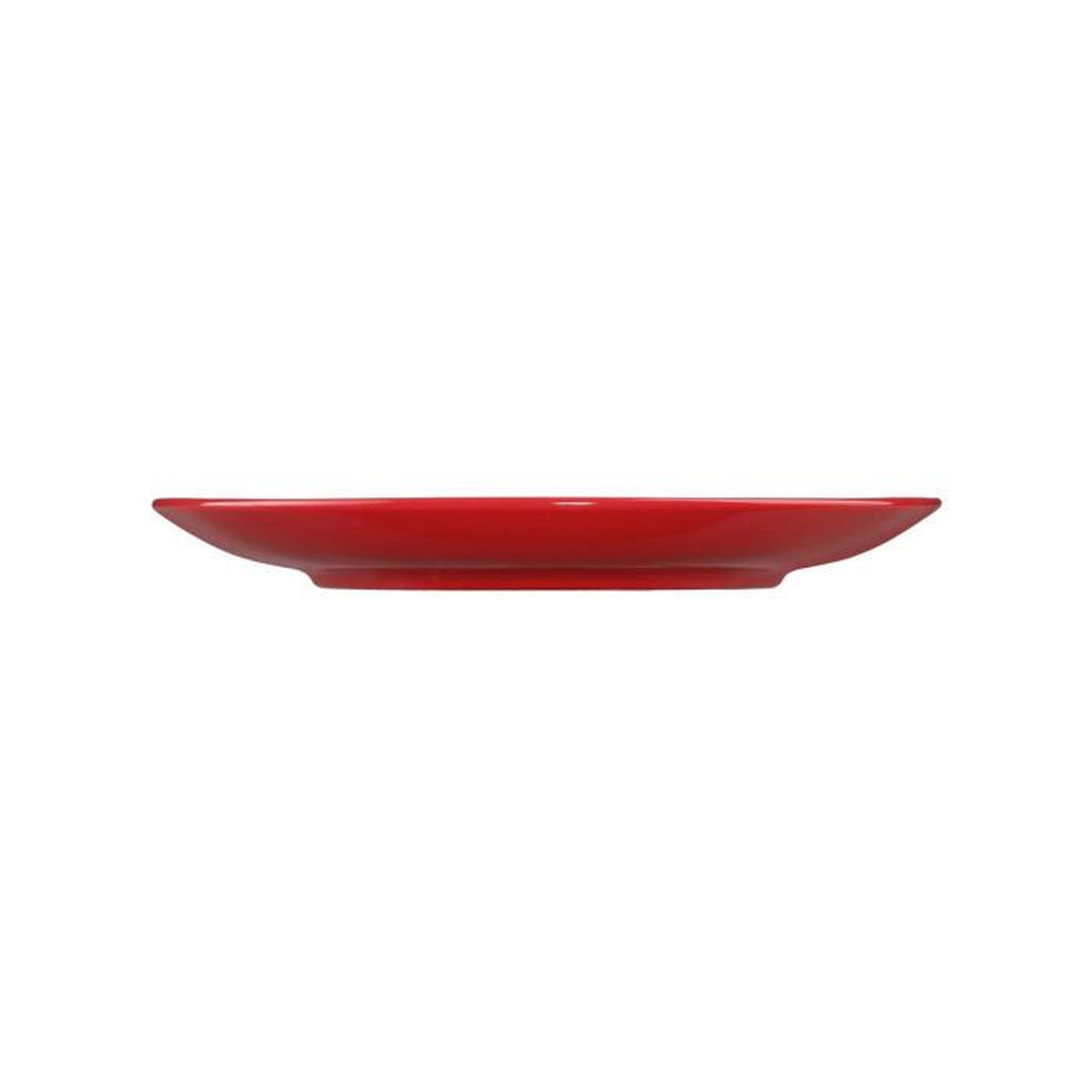 Voir la diapositive 3 : SECRET DE GOURMET Lot de 6 assiettes plates  colorama  26cm rouge