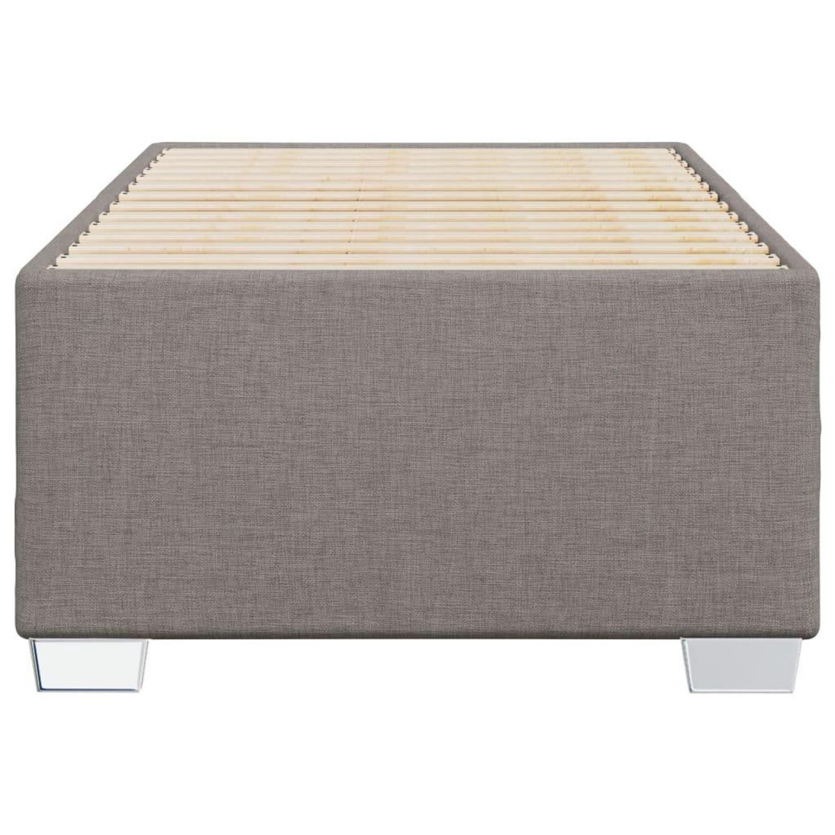 VIDAXL Cadre de lit sans matelas taupe 90x200 cm tissu