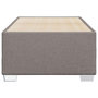 Voir la diapositive 4 : VIDAXL Cadre de lit sans matelas taupe 90x200 cm tissu