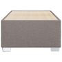 Voir la diapositive 4 : VIDAXL Cadre de lit sans matelas taupe 90x200 cm tissu