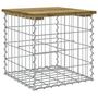 Voir la diapositive 2 : VIDAXL Banc de jardin design gabion 43x44x42 cm bois de pin impregne