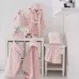 Sensei Maison Serviette de toilette en coton peigné Zéro Twist BABY SOFT LAPIN - 50x90 cm