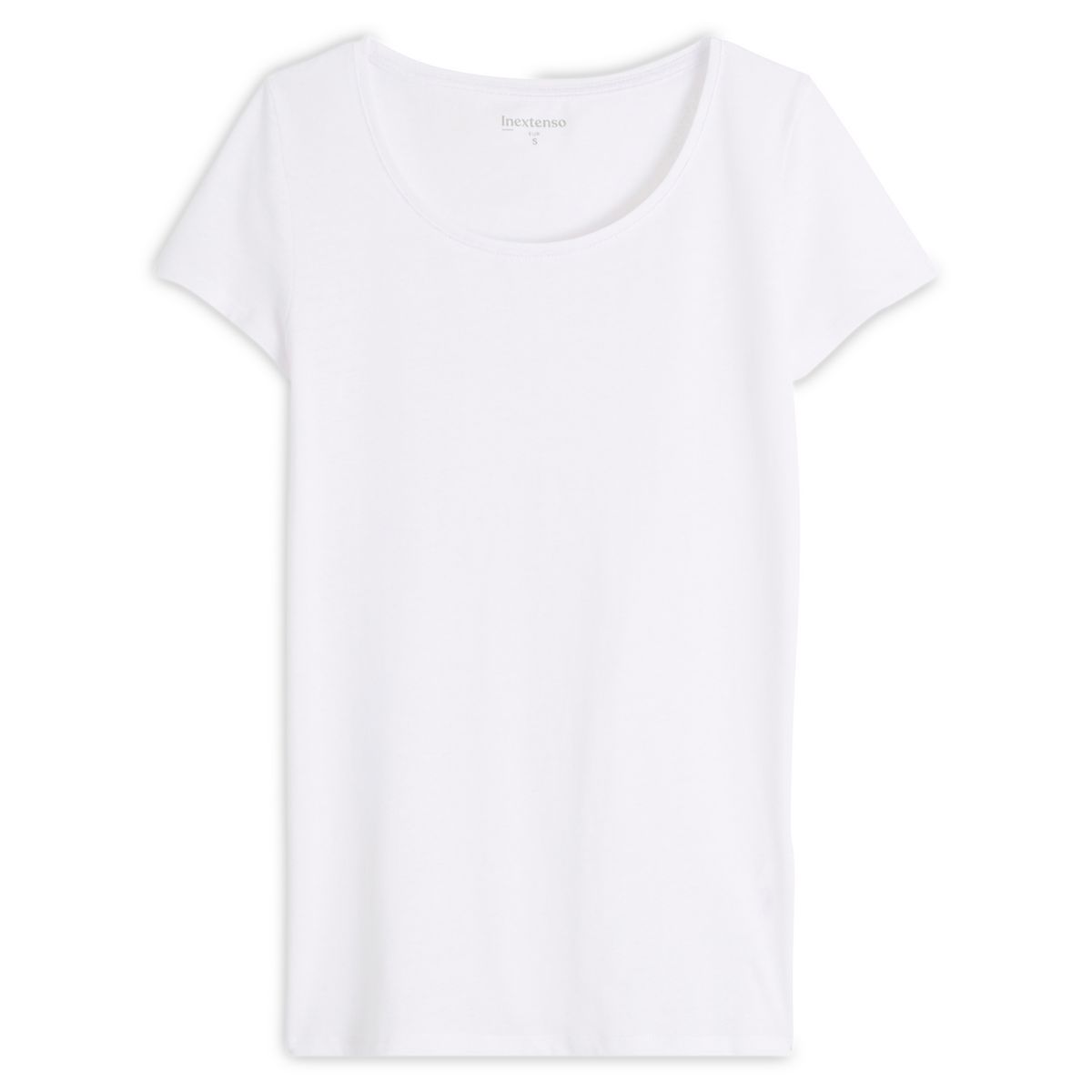 INEXTENSO T-shirt manches courtes blanc femme