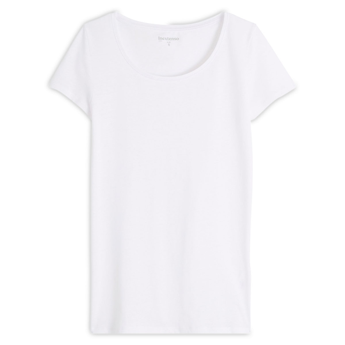 INEXTENSO T-shirt manches courtes blanc femme