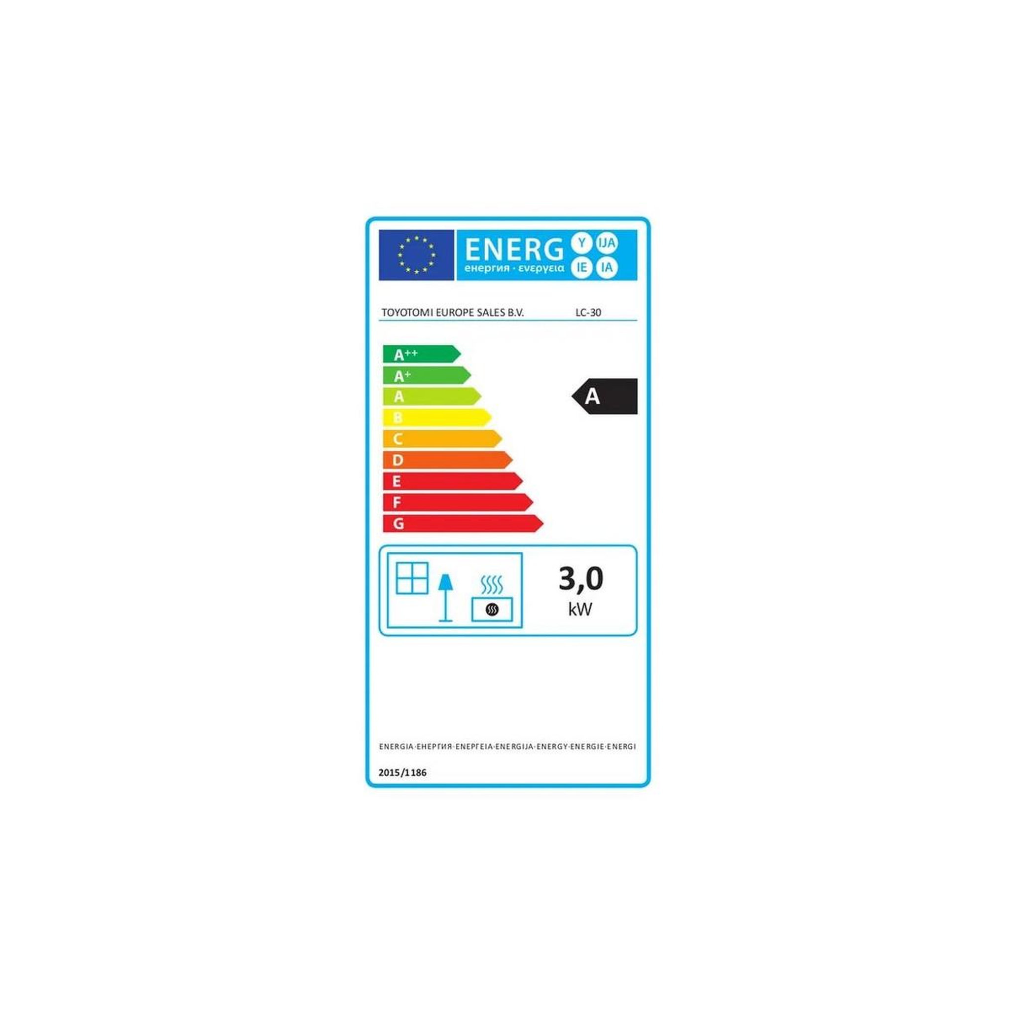 Voir la diapositive 3 : ZIBRO Poêle à pétrole 3000W Portable Chauffage à combustible 120m3 Commande Électronique ZIBRO LC-30