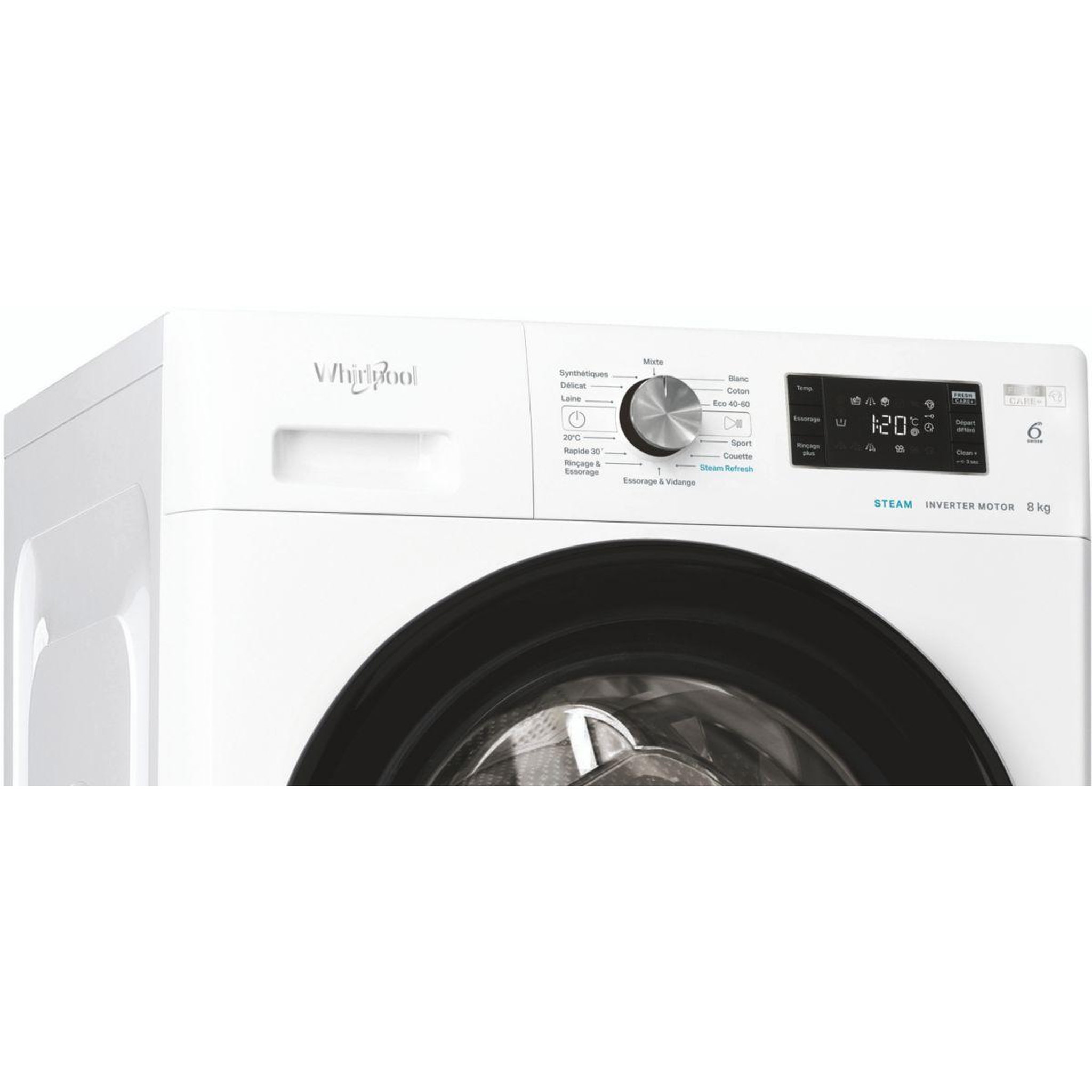 Voir la diapositive 2 : Whirlpool Lave linge hublot FFB8258BVFR