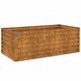 Voir la diapositive 2 : VIDAXL Jardiniere surelevee 100x50x36 cm Acier Corten