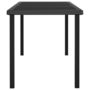 Voir la diapositive 3 : VIDAXL Table a dîner de jardin Noir 180x70x73 cm Resine tressee