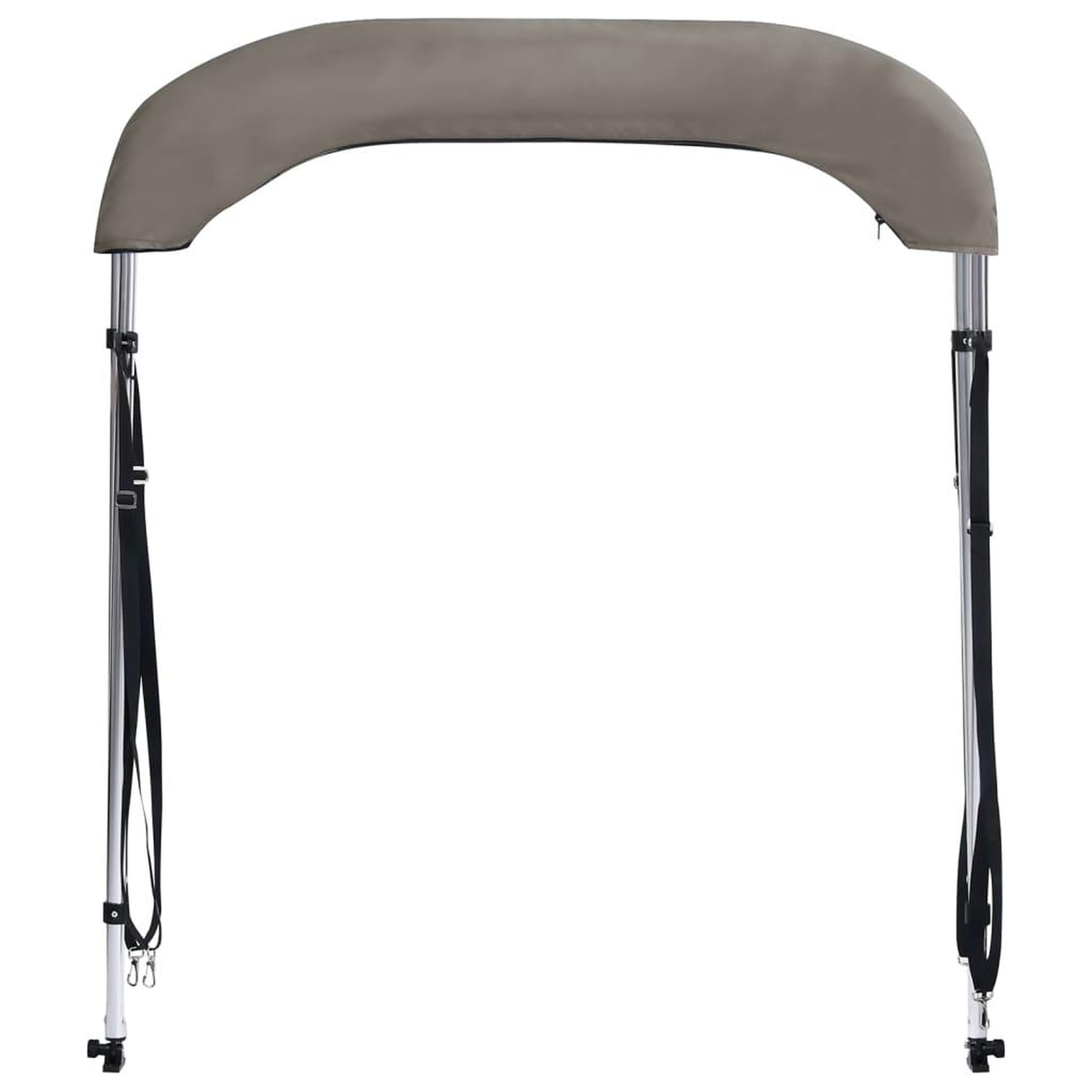 Voir la diapositive 4 : VIDAXL Auvent bimini a 2 arceaux gris 150x120x110 cm