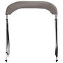 Voir la diapositive 4 : VIDAXL Auvent bimini a 2 arceaux gris 150x120x110 cm