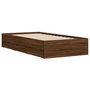 Voir la diapositive 4 : VIDAXL Cadre de lit avec tiroirs sans matelas chene marron 75x190 cm