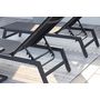 Voir la diapositive 4 : CONCEPT USINE Lot de 2 transats et une table d'appoint noir PRATO