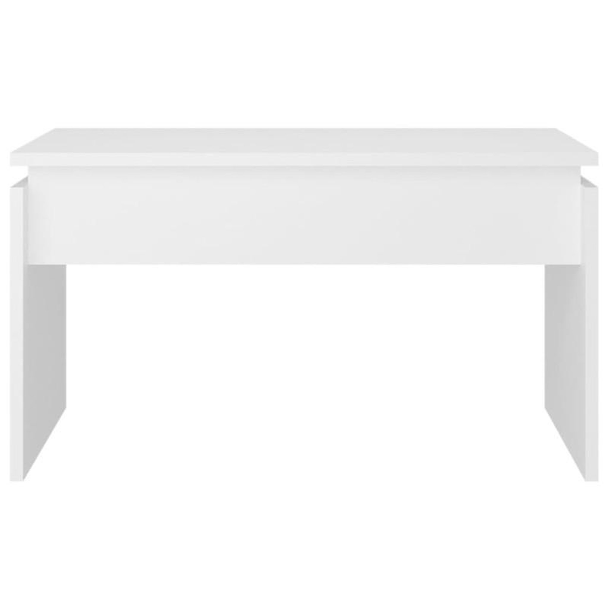 Voir la diapositive 5 : VIDAXL Table basse blanc 68x50x38 cm bois d ingénierie