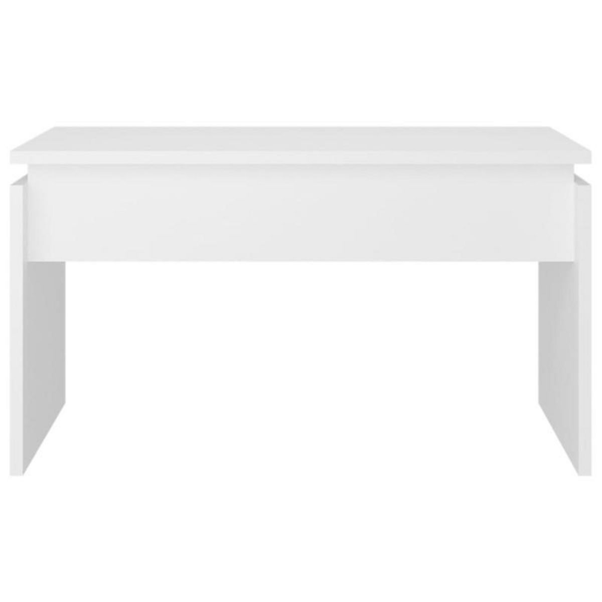 VIDAXL Table basse blanc 68x50x38 cm bois d ingénierie