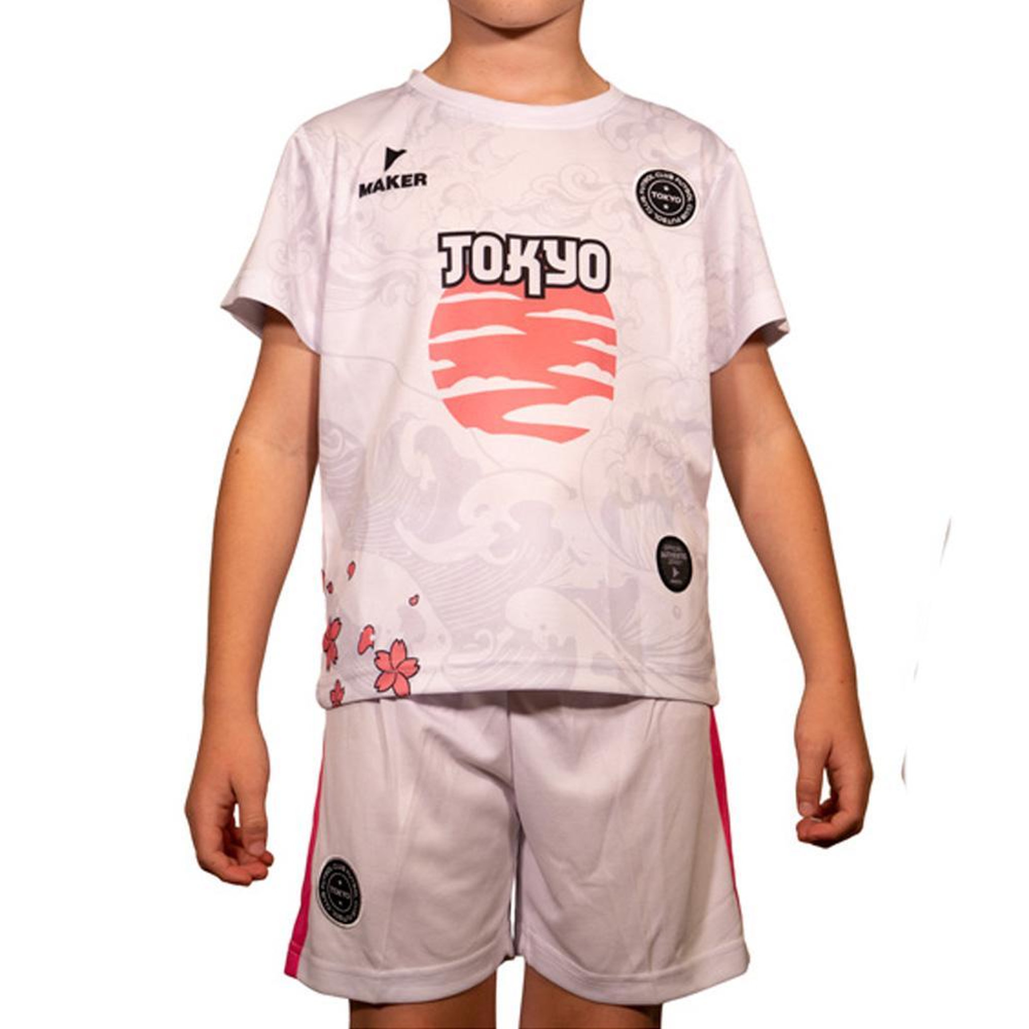 Voir la diapositive 1 : SPORTZONE Ensemble Blanc/Rose Enfant Sport Zone Tokyo