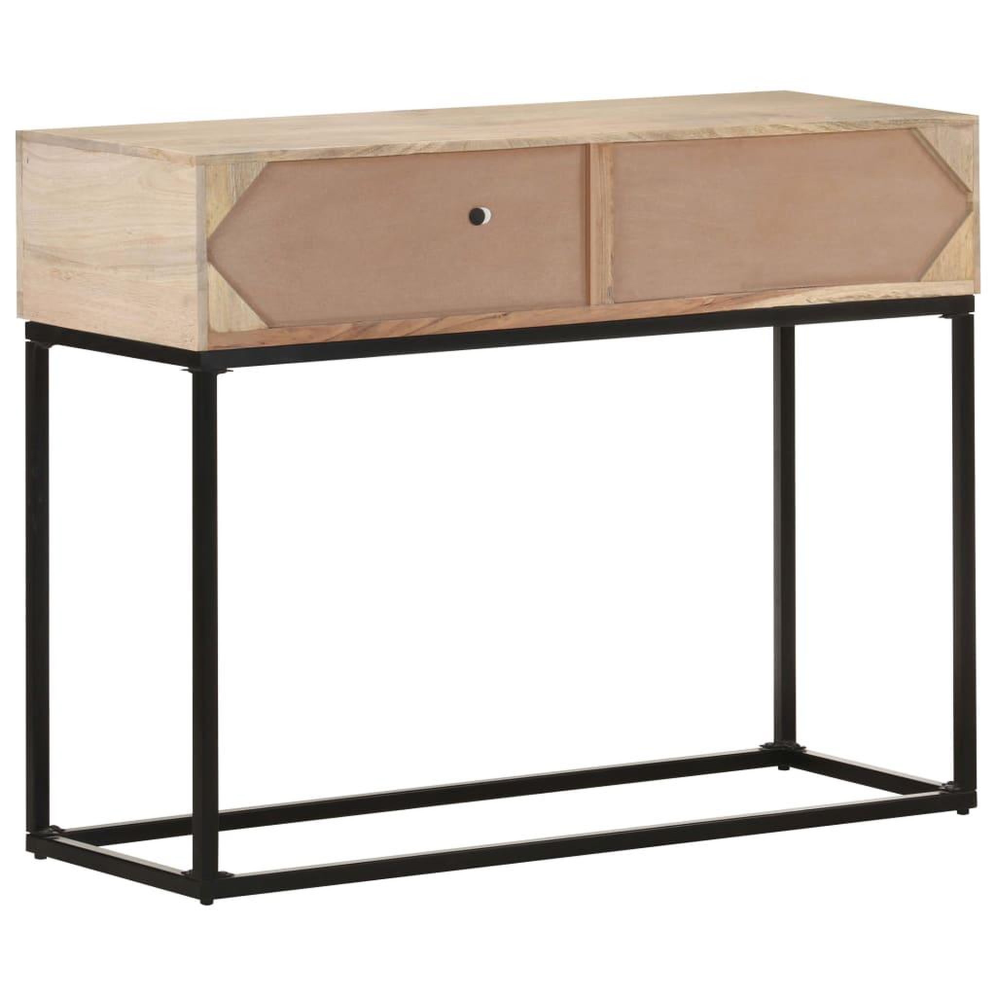 Voir la diapositive 4 : VIDAXL Table console 100x35x76 cm bois de manguier et canne naturelle