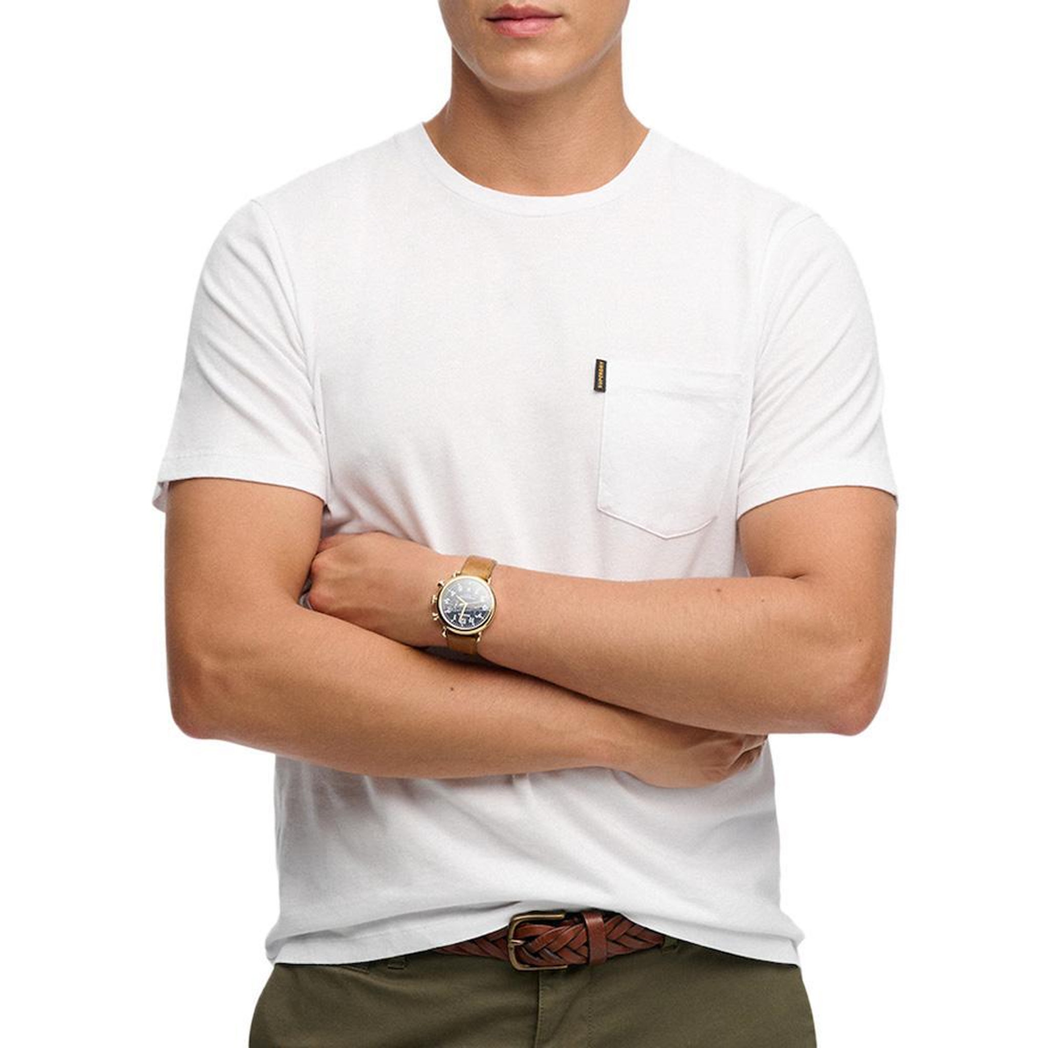 Voir la diapositive 1 : SUPERDRY T-Shirt Blanc Homme Superdry Classic Essential