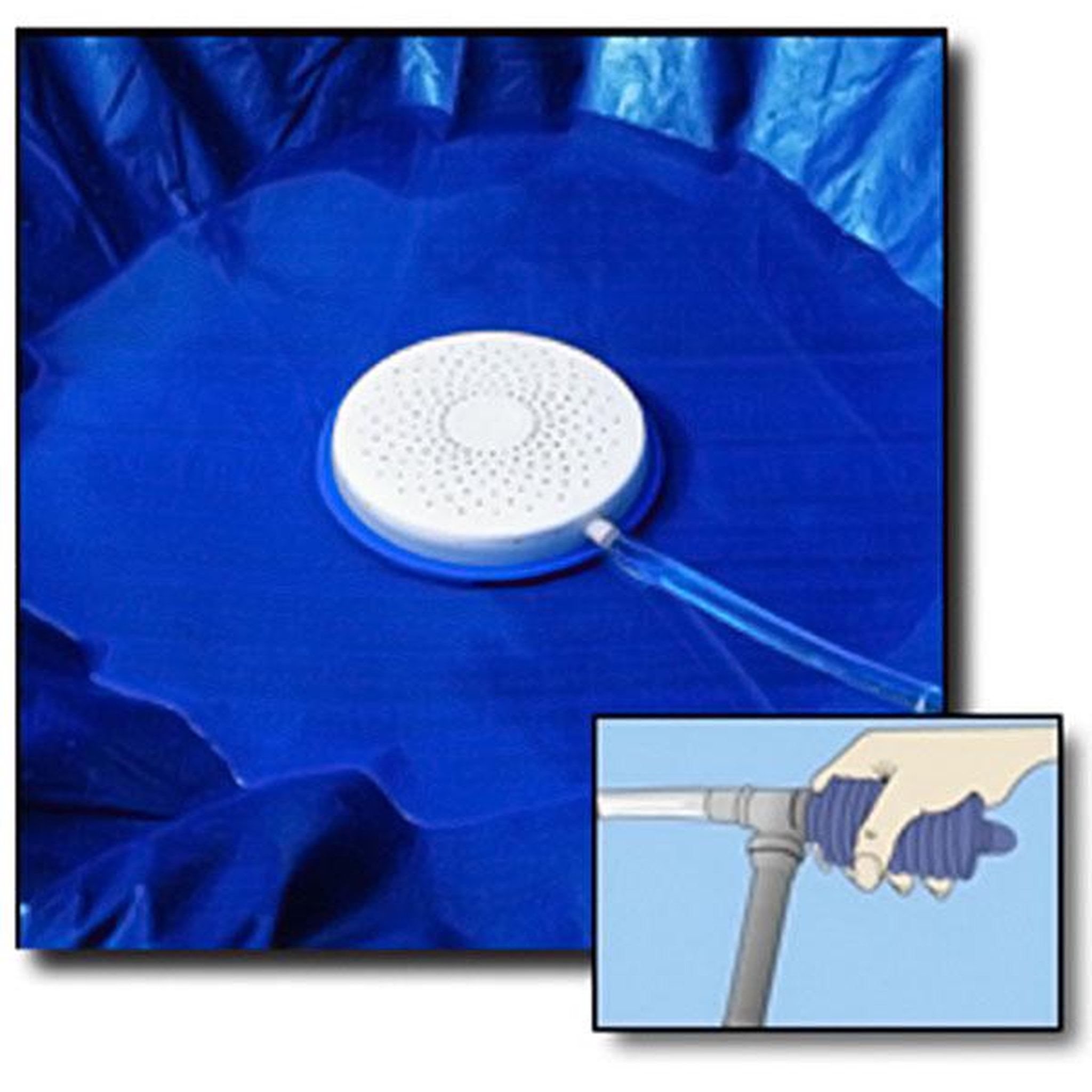 Voir la diapositive 2 : Swimline Pompe syphon pour bâche d'hiver - 5436