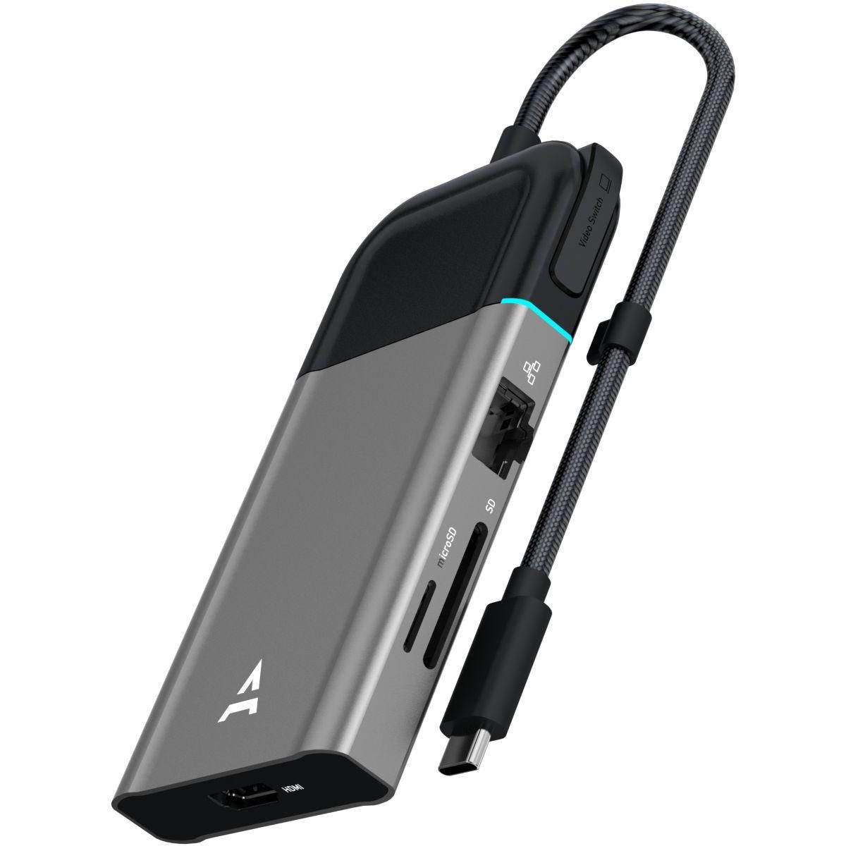 ADEQWAT Hub USB C USB-C / multiports 8 en 1