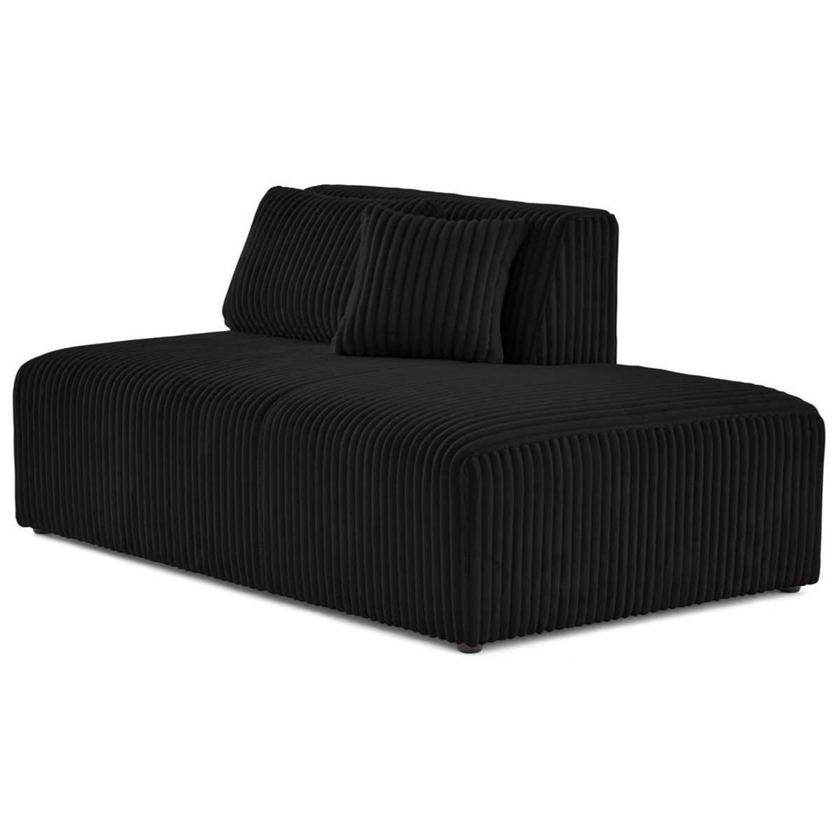 LISA DESIGN Victoire - module d'assise droit en velours côtelé grosses côtes