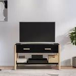 vidaxl meuble tv noir 82x38x45 cm bois d'ingenierie