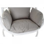 Voir la diapositive 4 : MARKET24 Fauteuil de jardin suspendu DKD Home Decor 90 x 70 x 110 cm Gris Métal rotin synthétique Blanc