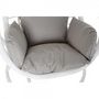 Voir la diapositive 4 : MARKET24 Fauteuil de jardin suspendu DKD Home Decor 90 x 70 x 110 cm Gris Métal rotin synthétique Blanc