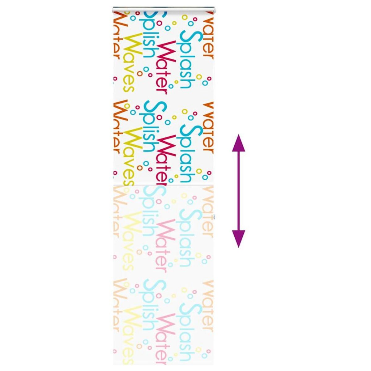 VIDAXL Store enrouleur de douche avec cassette largeur du tissu 66 cm