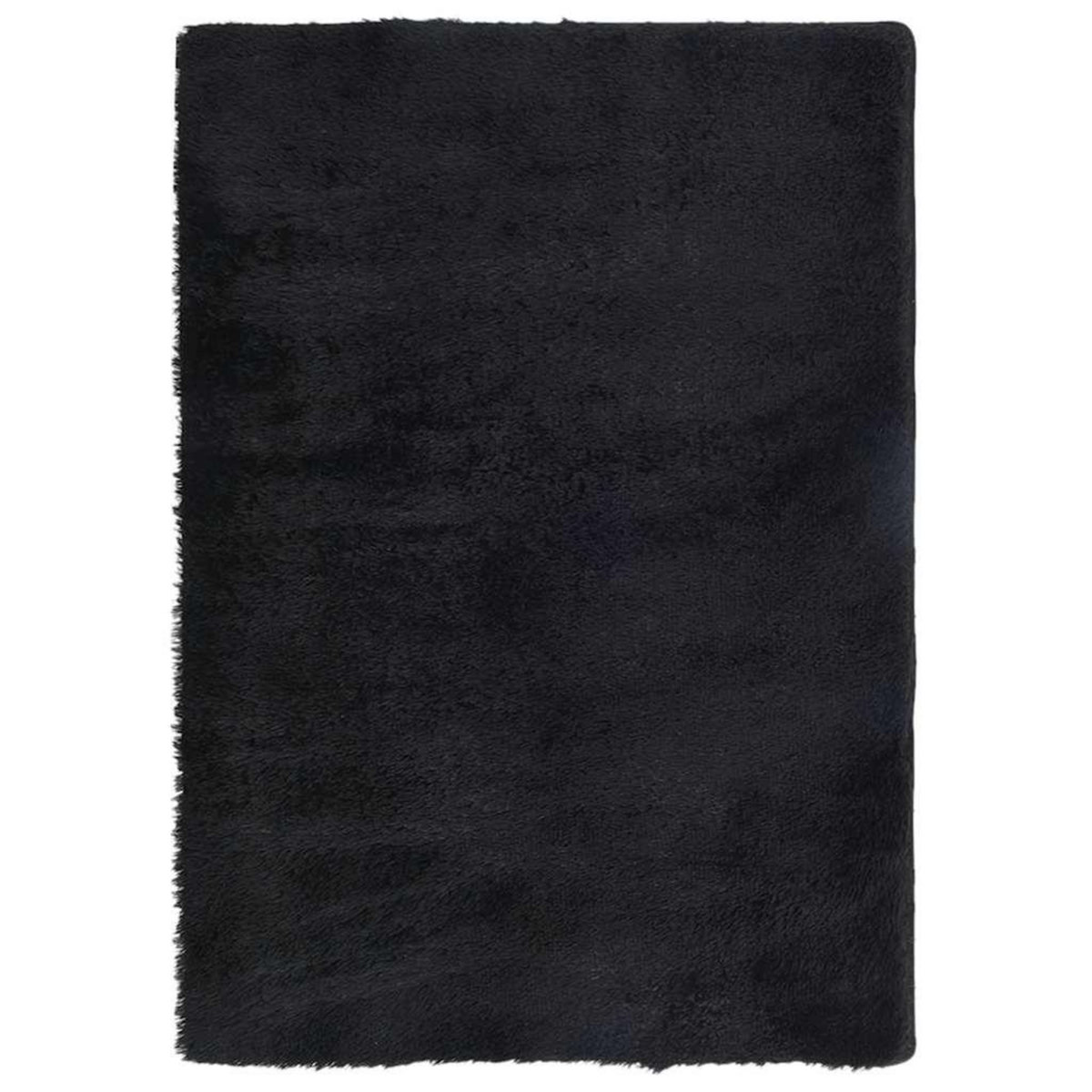 VIDAXL Tapis shaggy a poils longs NAVARRA noir 120x170 cm polyester